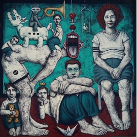 Sur les vestiges restants