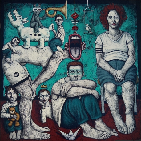 Sur les vestiges restants