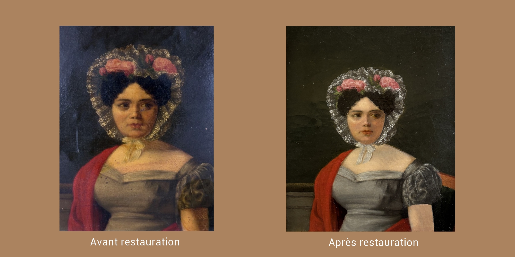 Restauration portrait de femme