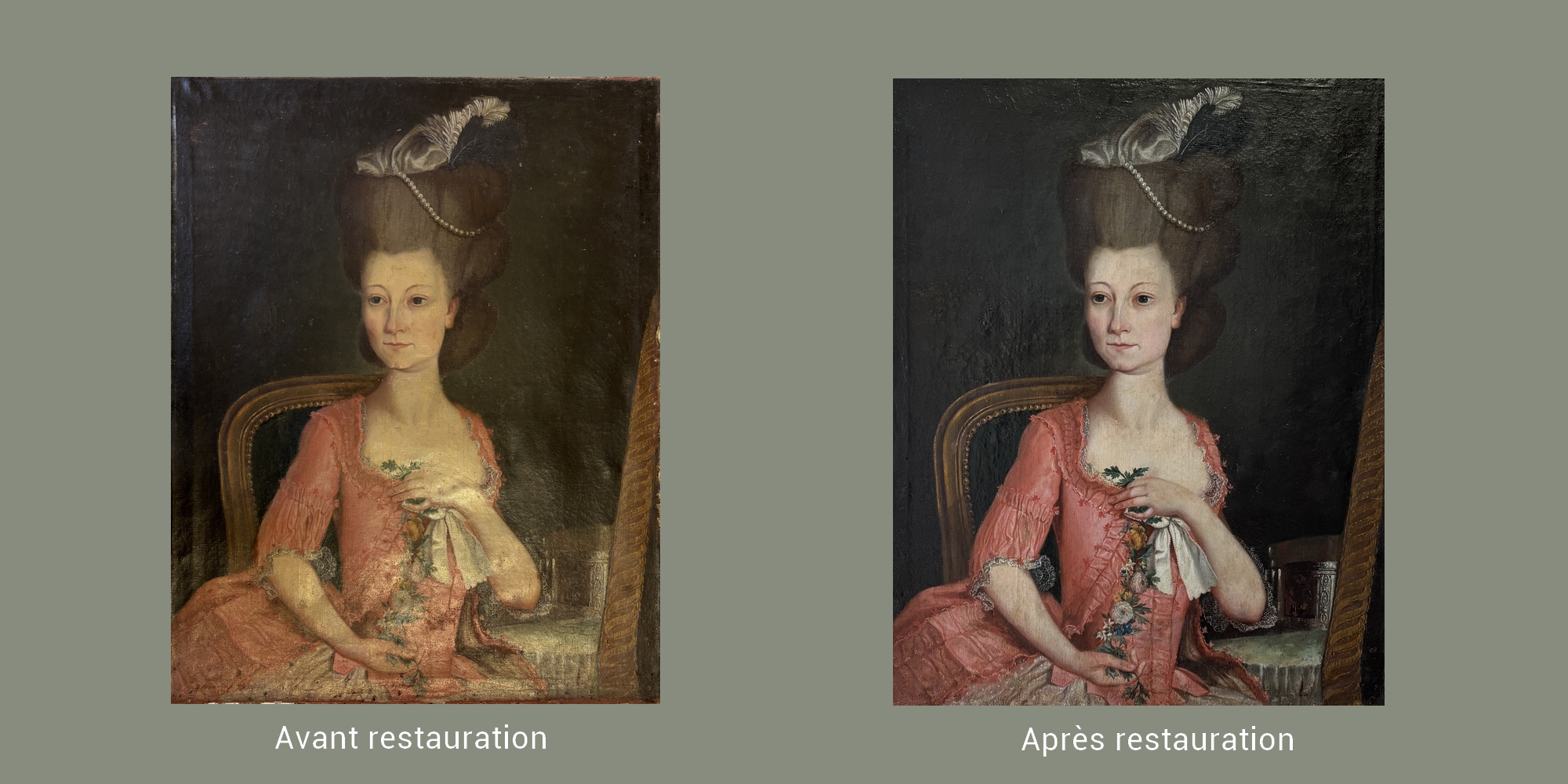 Restauration Tableau de 1779