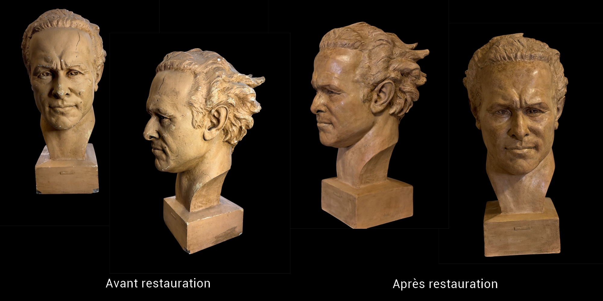 Restauration portrait de Mermoz de François Mourgues